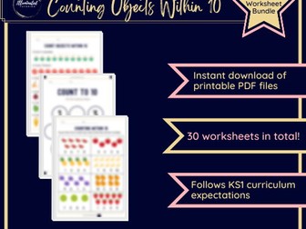Counting and Colour Objects Within 10