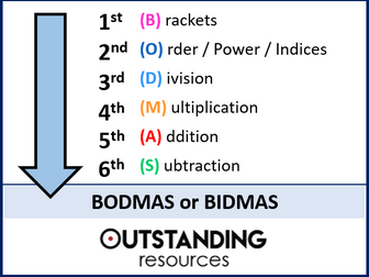 BIDMAS or BODMAS (Order of Operations)