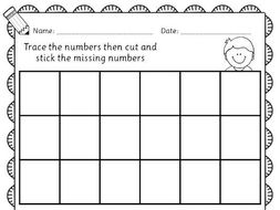 ordering numbers 1 100 differentiated cut and stick number worksheets