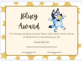 23 Bluey End of Year Class Awards