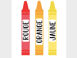 French - Coloured Crayons | Teaching Resources