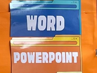 Microsoft titles for display board