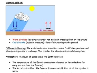 GCSE Edexcel B Topic 1 Hazardous Earth Notes