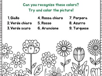 Italian Colors Practice Bundle