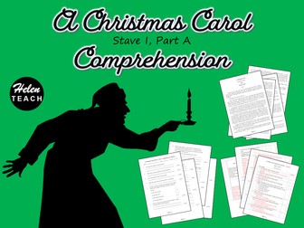 A Christmas Carol Stave 1 Comprehension Part A
