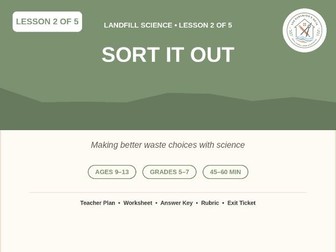 Landfill Science Lesson 2: Sort It Out | Waste Sorting Science, KS2/3