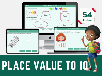 Place Value Year 1 Interactive Digital Lesson and Activities