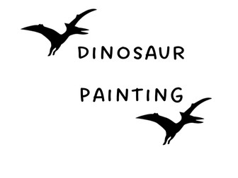 Dinosaur silhouette template