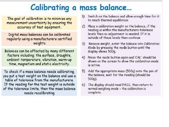 Aim A L2-Calibrating Pipettes & Balances