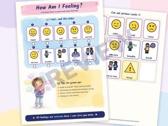 How Am I Feeling? Feelings Check In Board and Cards