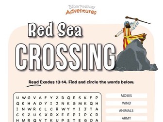 FREEBIE: Red Sea crossing word search puzzle