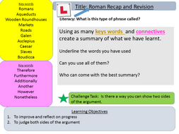 Year 7: Romans Recap and Revision (Lesson 8)
