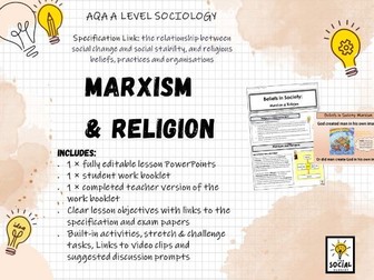 AQA A level Sociology - Beliefs in Society - Marxism & Religion