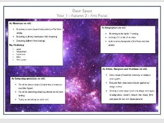 Outer Space Topic Yr 1