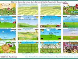 So versus Such Barnyard English PowerPoint Game