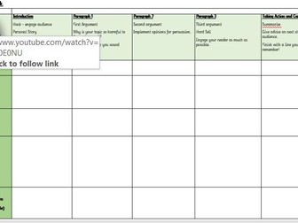 Planning template persuasive speech climate change