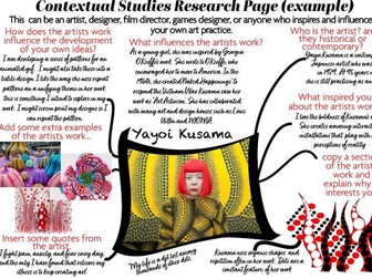 Contextual Studies Prompt Sheet