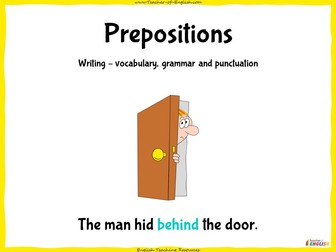Prepositions - Years 3 and 4