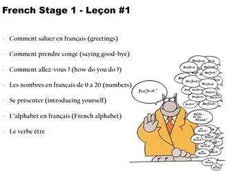French as a foreign language 01, beginners/elementary, greetings, numbers, introducing oneself