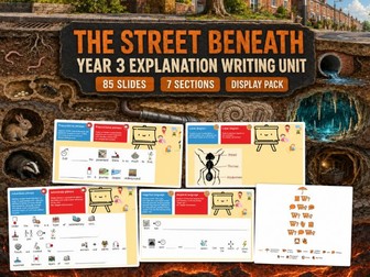 The Street Beneath Year 3 Writing Unit (TWS)