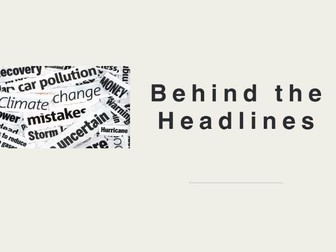 Behind the Headlines: English KS2–KS3 News Literacy & Writing Unit (5 Lessons)