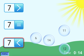 Comparing Numbers - Number Pop Interactive Game