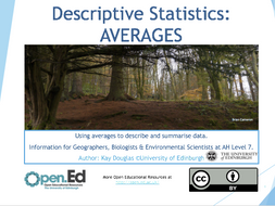Descriptive Statistics: AVERAGES