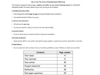 AQA Active Citizenship workbook