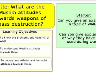Muslim attitudes towards weapons of mass destruction