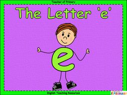 The Letter 'e' | Teaching Resources