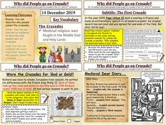The Crusades: Why did people go on crusade?