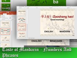 Learn To Speak The Numbers 1 -10 And Basic Phrases such as 'Hello' In A Mandarin Taster Lesson.