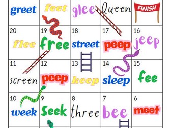 Snakes and Ladders - EE words
