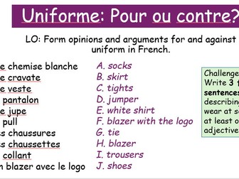 IGCSE FRENCH STUDIO - UNIFORM