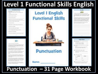 English Functional Skills - Level 1 - Punctuation Workbook