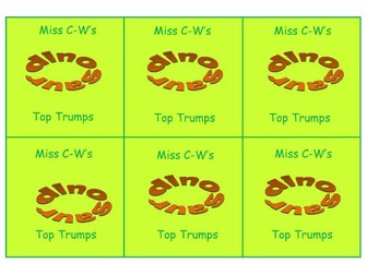 Dinosaur Top Trumps