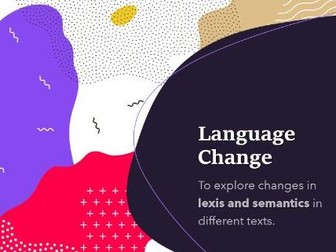 AQA A Level English Language: Lexis and Semantics - Language change