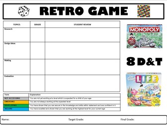 YR8 Retro Board Game Booklet