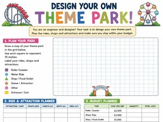 Design Your Own Theme Park – KS2 Maths Project | Area, Perimeter, Budgeting & Problem Solving