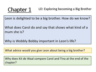 My Name is Leon Chapter Comprehension Pages