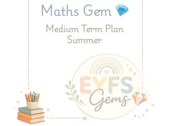 Nursery Summer Medium Term Planning Map - Maths