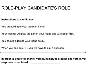AQA German Oral Example