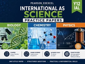 Pearson Edexcel International AS Science Practice Papers Bundle | Biology, Chemistry & Physics