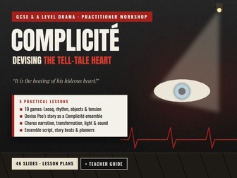 GCSE & A Level Drama Complicité Workshop