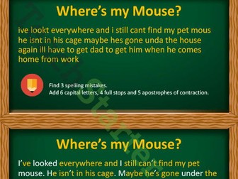Editing Passages PowerPoint - Year 3 NAPLAN Preparation