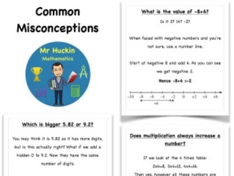 Mathematics Common Misconceptions