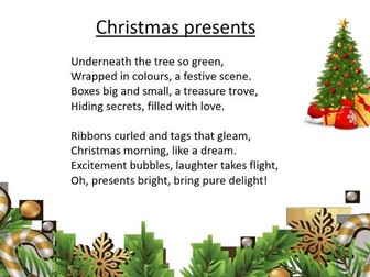 Pack of 14 winter/Christmas poems + Ppts