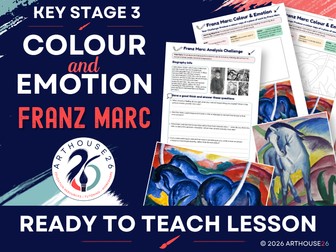 Franz Marc: Colour & Emotion | KS3 Art Lesson, Copy & Analyse