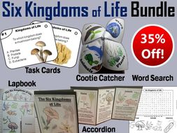 Six Kingdoms of Life Task Cards and Activities Bundle