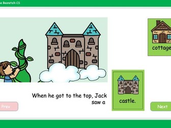 Jack and the Beanstalk Story Software Special Needs Colourful Semantics